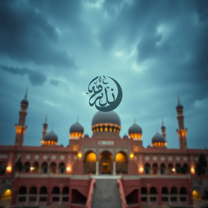 Islamic calligraphy representing Shariah law principles related to finance and trading