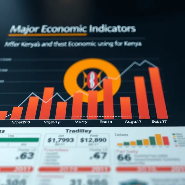 Graph highlighting major economic indicators impacting the Kenyan investment landscape