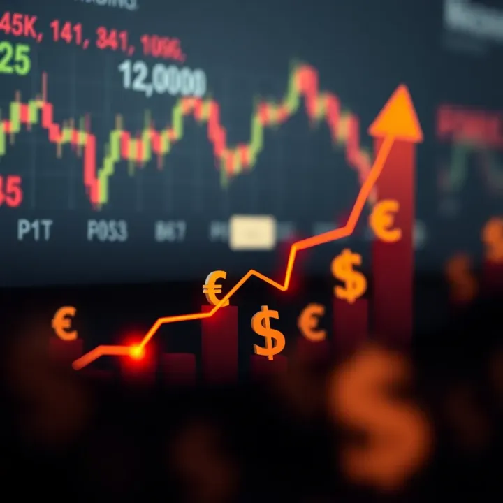 Understanding Market Trends to Maximize Forex Profits Graph showing upward trends and currency symbols representing forex market growth