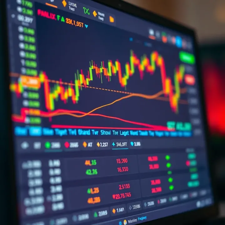 Popular Online Forex Trading Platforms in Kenya Digital chart showing currency exchange rates on a computer screen