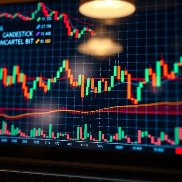 Candlestick Patterns Chart for Market Trend Analysis Visual chart displaying multiple candlestick formations indicating different market trends