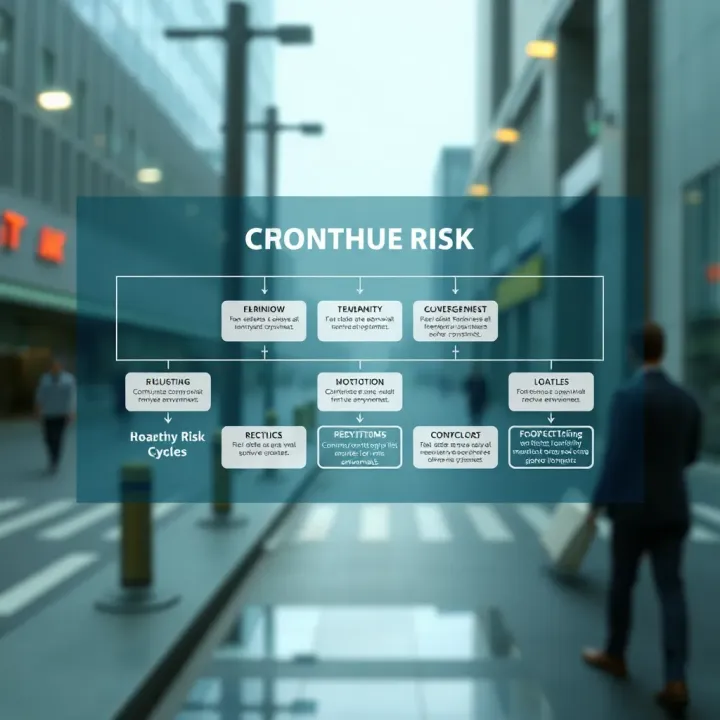 Continuous Risk Monitoring and Review Framework Flowchart showing continuous risk monitoring and review cycles in business and local environments