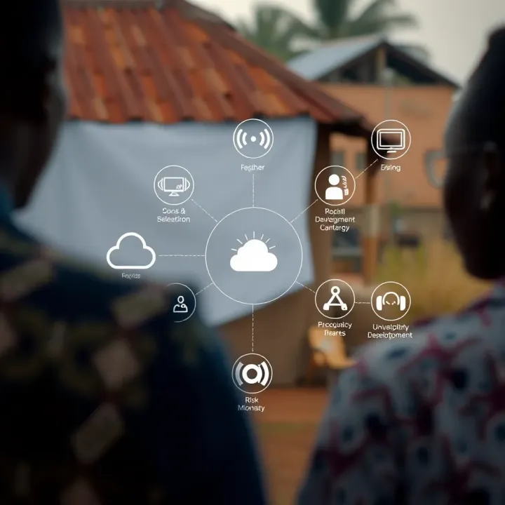 Risk Communication and Monitoring in Kenyan Community Projects Visualization of communication channels and tools used to monitor and report risks in community development projects in Kenya