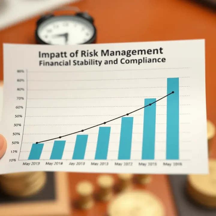 Impact of Risk Management on Financial Stability and Compliance Graph showing improved financial stability and compliance growth in Kenyan businesses through risk management practices