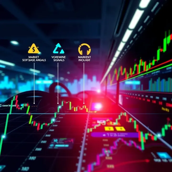 Illustration depicting multiple sources of forex signals including software alerts and market analysis