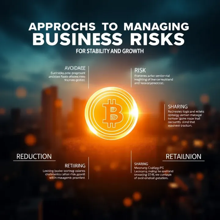 Visual representation of various risk mitigation methods including avoidance, reduction, sharing, and retention