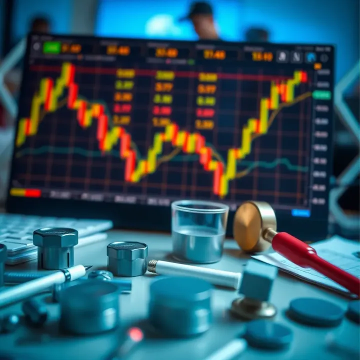 Illustration of key tools and indicators used in swing trading for market analysis