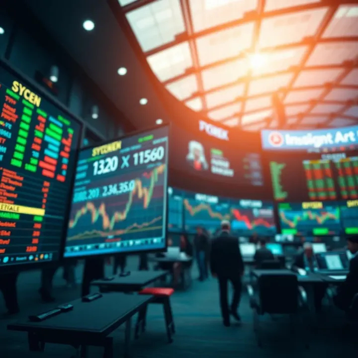 Digital representation of global currency exchange on electronic trading platforms