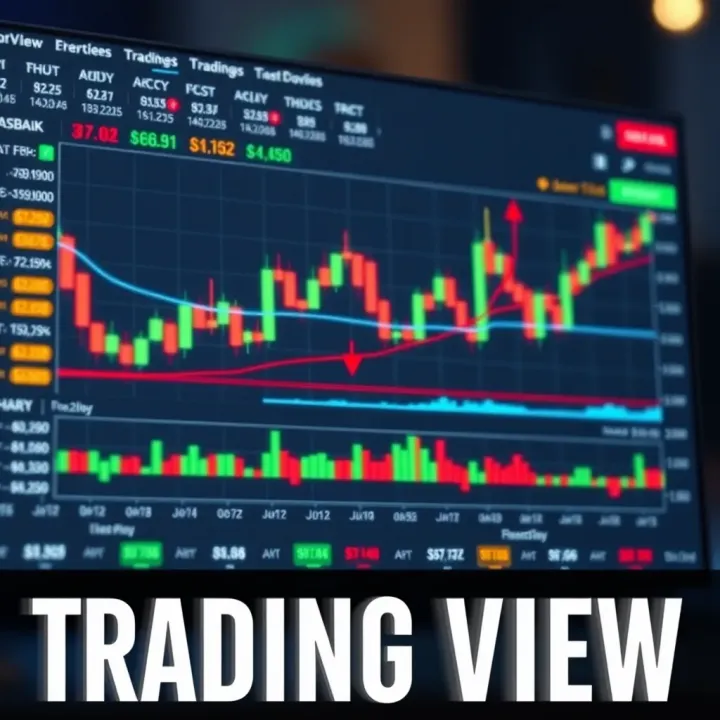 Utilizing TradingView Tools for Market Analysis TradingView chart with technical indicators and annotation tools for market analysis