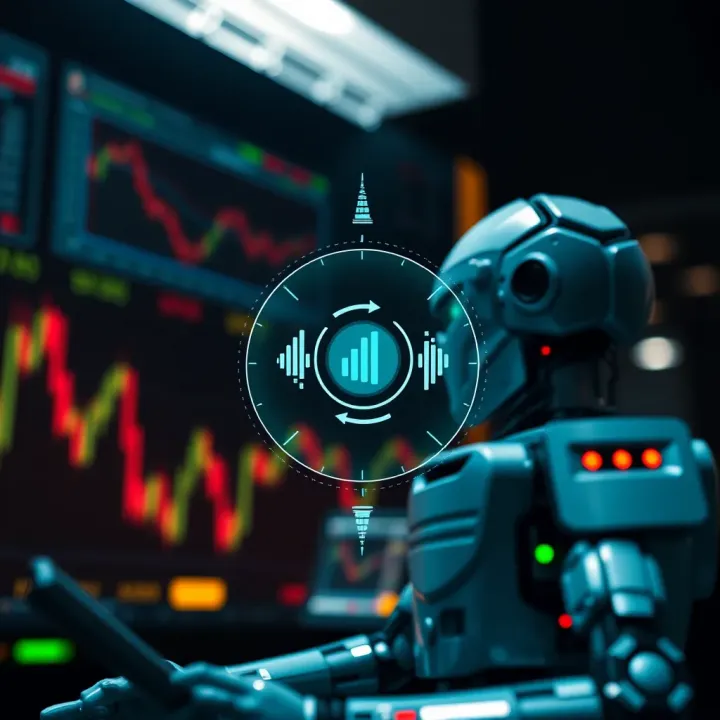 Diagram illustrating the operation of automated trading bots in financial markets