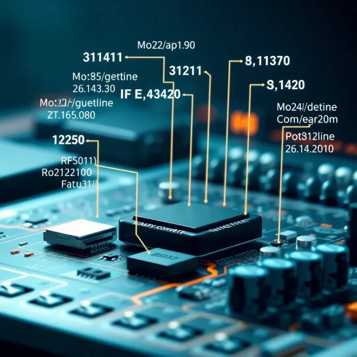 Illustration of various binary converter types used in digital electronics