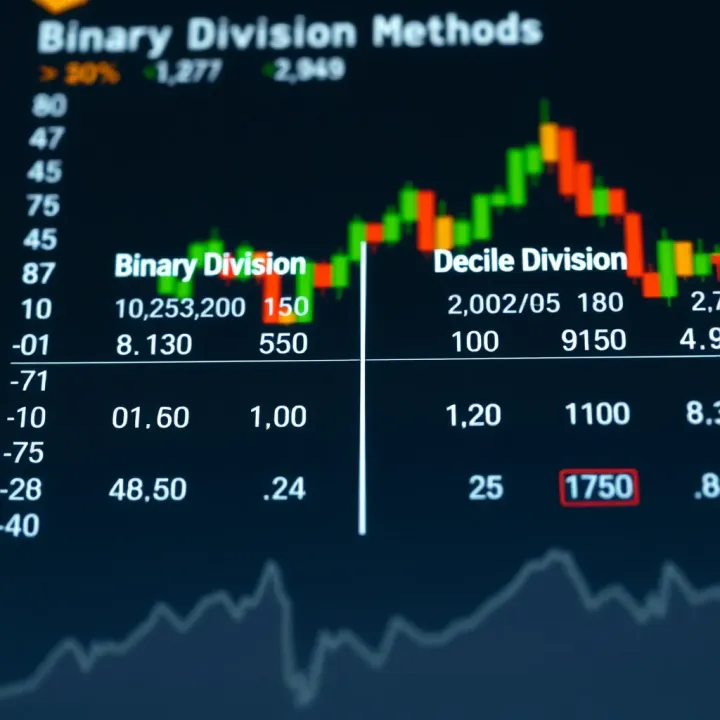 Comparison Between Binary and Decimal Division Methods Comparison chart showing binary division alongside decimal division highlighting differences