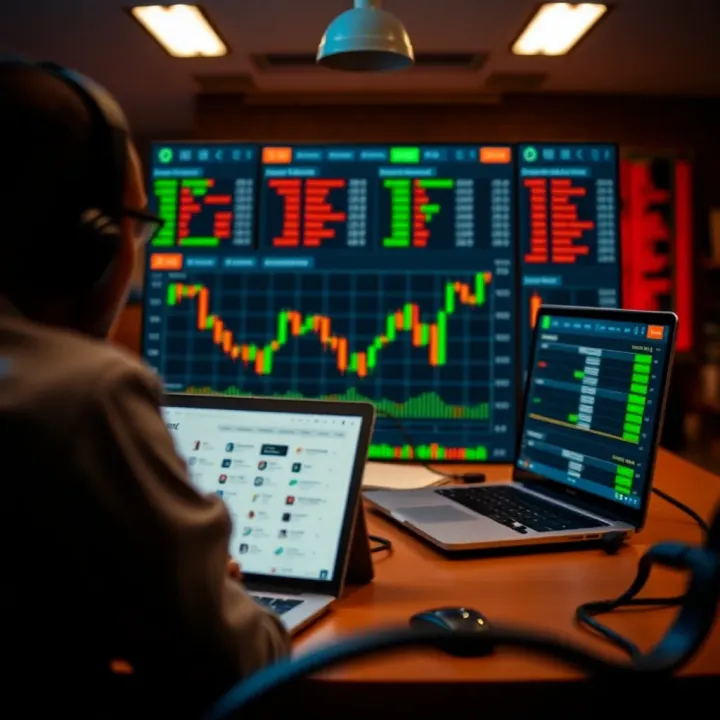 Visual representation of risk management strategies and regulatory compliance for binary trading in Kenya