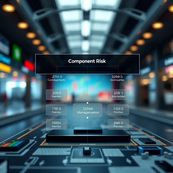 Diagram illustrating the components of enterprise risk management framework and their interactions