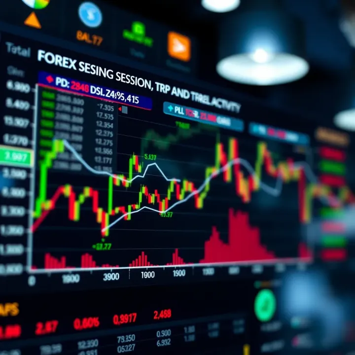 Impact of Session Overlaps on Forex Liquidity and Volatility Graph showing increased trading activity during overlapping forex sessions