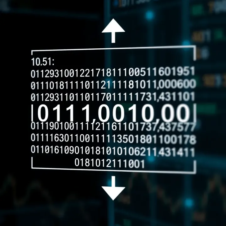 Diagram illustrating conversion from hexadecimal digits to binary groups