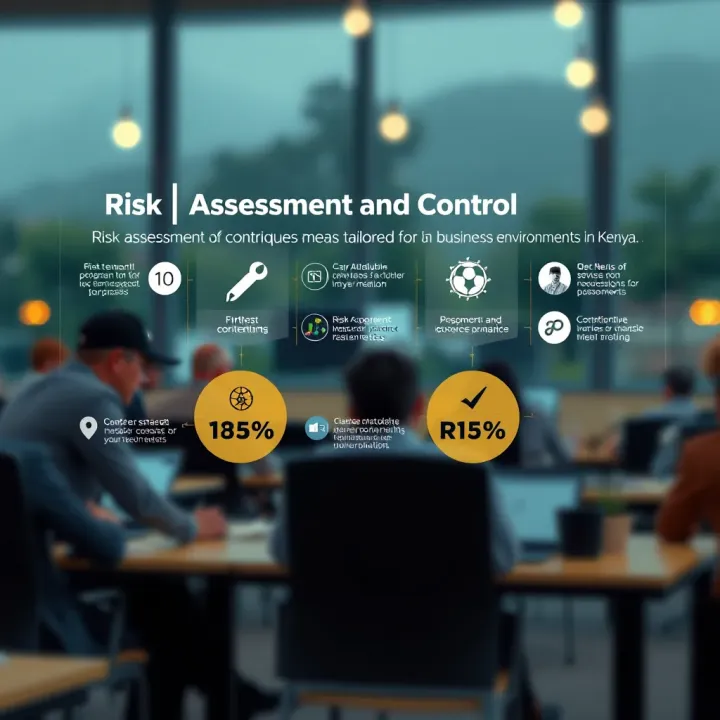 Graphic showing risk assessment and control measures tailored to business environments in Kenya