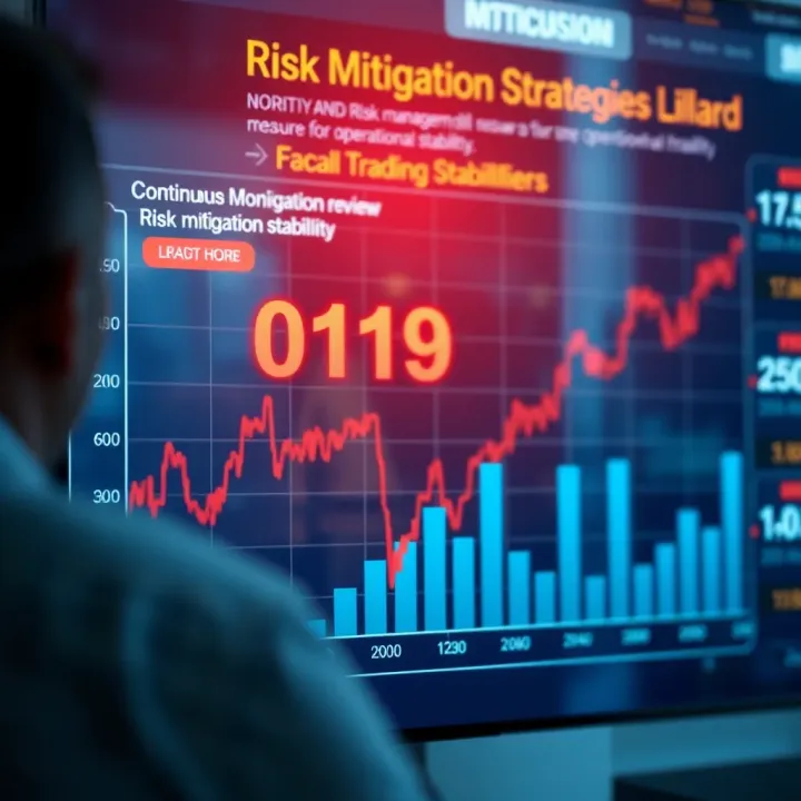 Chart showing the continuous monitoring and review of risk mitigation measures to ensure operational stability