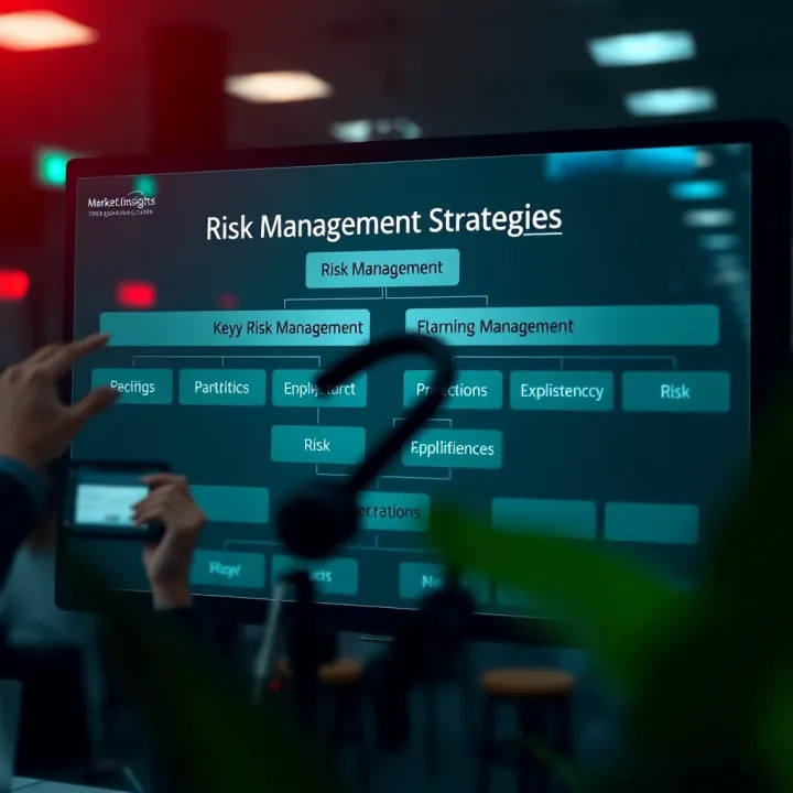 Flowchart illustrating key risk management strategies and their interconnections