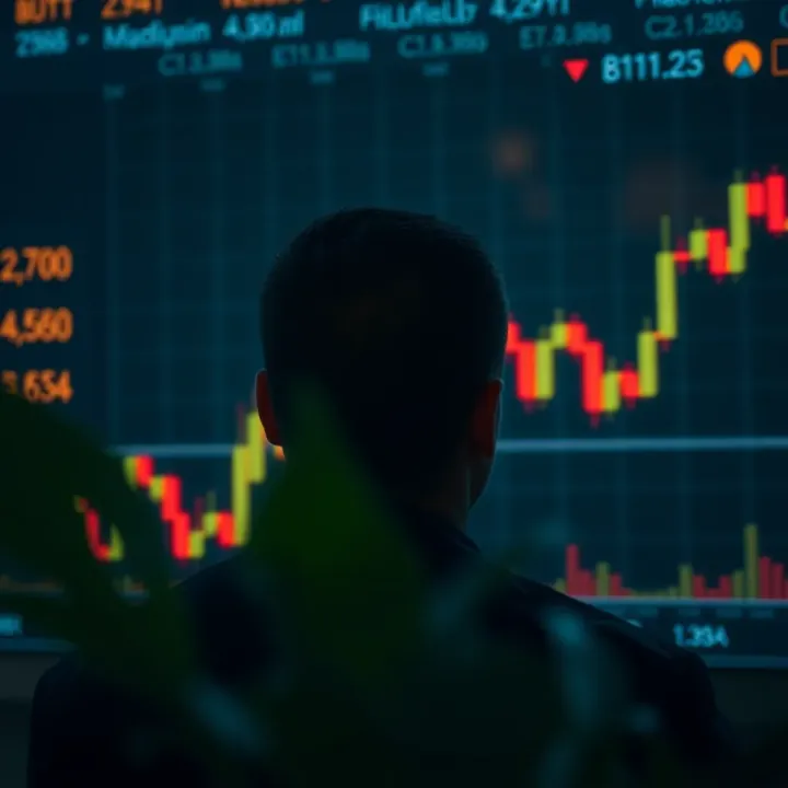 Bearish head and shoulders pattern signaling a possible trend reversal to downside